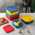 High and low temperature resistant silicone lunch box